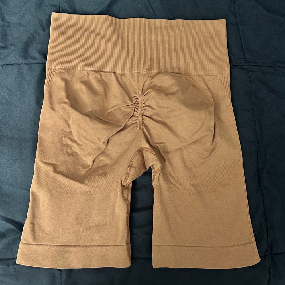 • rose pink gym shorts